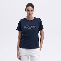 Ellesse Ef445-nv Bisiklet Yaka Kadın T-shirt - Lacivert