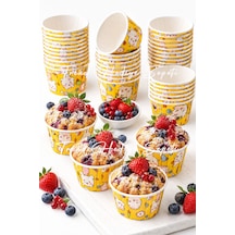 50'li Tavşan Desenli Turuncu Muffin Cupcake Kalıbı Kek Kapsülü , Airfryer Uyumlu