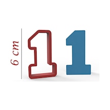 Nba 1 Rakam 6cm Kurabiye Kalıbı