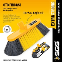 Sgs4165 Oto Fırça 23cm Sapsız Otomobil Yıkama Fırçası Hortum Girişli Araba Fırçası Yumuşak Kıllı