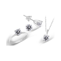 Kuyumcudükkani Tektaş Mini Set-24025-w-w 17 Beyaz