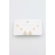 Çoklu Set Küpe - Altın Renk: Altın Diğer 03190712