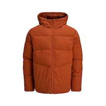 Jack & Jones Puffer Kahverengi Erkek Mont 12283517 Rosu