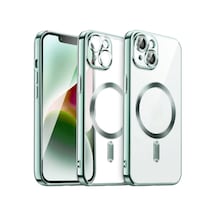 Apple İphone 15 Kılıf Kross Magneticsafe Kapak - Koyu Yeşil