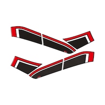 GP Kompozit Yamaha NMAX 125 / 155 2021-2024 Uyumlu Yan Pad Kırmızı