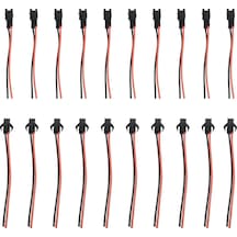 10 Adet 2 Pin Sm Jst 2p Kablolu Konnektor Dişi Erkek Takım 20cm