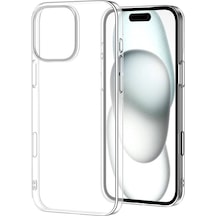 İphone Uyumlu  16 Pro Max Kılıf Droga Full Şeffaf Sararmaz İnce Pc