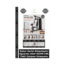 Delux Serisi Düzenleyici Egzersiz Aleti Hgym-100 Tekli Çalışma İstasyonu