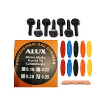 Alux 0.25 Pramid Abanoz Burgu Tezene Eşik 4'Lü Set