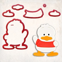 Sanrio Pekkle Detay Kurabiye Kalıp Seti 6 Lı KIrmızı