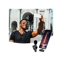 Type C Apple Uyumlu iPhone Dönüştürücülü Kablosuz Yaka Mikrofonu Android Ve Mini Mikrofon Lisinya