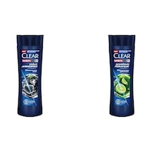 Kepeğe Karşı Etkili Şampuan Yoğun Arındırıcı Kömür İle 350 Ml Ve Clear Men Kepeğe Karşı Etkili Şampuan Maksimum Ferahlık 350 Ml