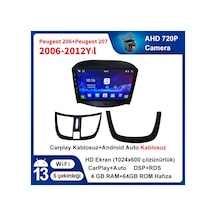 Peugeot-206+ Ve Peugeot-207 2006-2012yıl Carplay 9inç 4/64gb