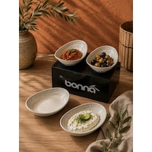 3'lü Galata Vago Oval Plate 12 8 Cm Sos/meze/reçel/aperatif Çok renkli