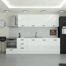 300 Cm Mutfak Dolabı Mdf Kapak Tezgah Dahil Yrkn300 97 Beyaz