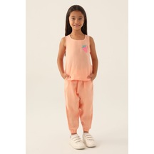 Rolypoly Zero Arm Somon Kız Çocuk Pijama Takımı 5274-42965