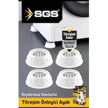 Sgs Titreşim Önleyici Ayak 4 Adet Beyaz Diğer