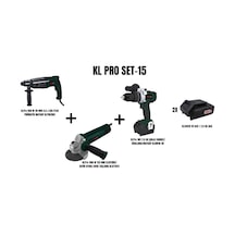 Klpro Set-15 950W 28 MM 4.0 J Sds Plus Pnömatik Kırıcı Matkap + 1100W 125 MM Elektrikli Devir Ayarlı Avuç Taşlama + Şarjlı Darbeli Vidalama / Matkap Kömü