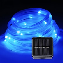 Güneş Enerjili Şerit 50 Led Peri Işıkları 7 Metre Ip44 Mavi