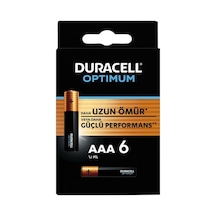 Duracell Optimum Aaa Pil 6lı Uzun Ömürlü Alkalin Pil 3'li Ekonomik Paket - 3 Adet Tarı