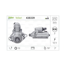 VALEO 438339 Marş Motoru Audi A3. Q3. Skoda Octavia. VW Golf Vıı
