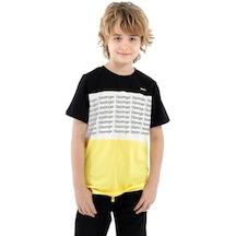 Slazenger Pars Erkek Çocuk Kısa Kol T-Shirt Siyah - Sarı St12Tc241-507