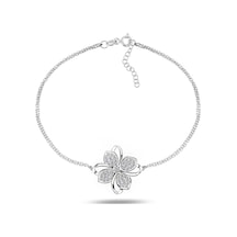 Brezza Lusso Jewelry Gümüş Dört Yaprak Yonca Kadın Gümüş Bileklik