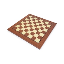 El Yapımı Ahşap Satranç Tablası Gül 50x50cm