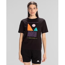 Kappa Sport Viola T.shirt Kadın Siyah Regular Tişört