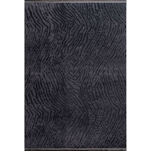Plato Halı Opqo Padişah Premium Oturma Odası, Salon, Antre, Yıkanabilir Polyester Kaymaz Taban Antrasit Halı