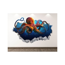 Denizin Altında Vahşi Yaşam Full Hd Baskı 3d Sticker Kaplama