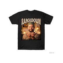 Flood Of Style Ramadown Meme T-shirt Erkekler Kadınlar Için % 100% Pamuk T Shirt Kısa Kollu Üstler J28 Siyah