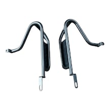 Motosteel Cg Amortisör Bağlantılı Arka Basamak Siyah