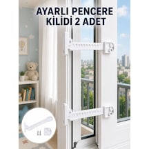 İçe Açılan Pencereler İçin Güvenlik Ve Sınırlayıcı Aparat Yeni Nesil - Lisinya Beyaz
