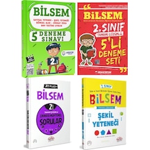 Ardışık Yayınları 2. Sınıf Bilsem Soru Bankası Deneme Şekil Yeteneği Seti 4 Kitap