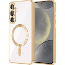 Muratech Newface Samsung Galaxy Uyumlu  S26 Kross Magneticsafe Kapak - Gold