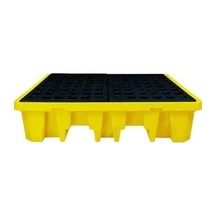 Bbu Safety Scn400 Hazneli Palet 4 Varil Kapasiteli Döküntü Sızıntı Paleti - 1280x 1285mm, 235lt Kapasite
