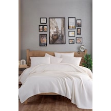Eponj Home Ecocel Pike Örtü Çift Kişilik 200x230cm Karde Krem Krem