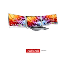 Peaq Pmo P150-fdb 15.6'' Full Hd 60 Hz Ips Çift Ekranlı Taşınabilir Laptop Monitörü
