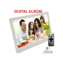 10 İnç Dijital Fotograf Çerçevesi Led Hd Ekran Usb/sd Mp3/mp4 Çalar Video Oynatma Uzaktan Kumandalı