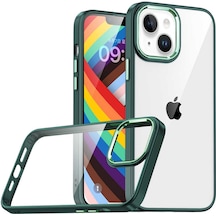 Apple iPhone 14 Uyumlu Tchs Flora Kılıf-yeşil Yeşil