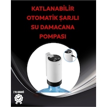 Otomatik Şarjlı Damacana Pompası Ev Ofis Kamp Kullanım Çok Renkli