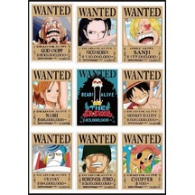 Anime- One Piece - 1 No Desenli 9 Lu Fotokart Seti