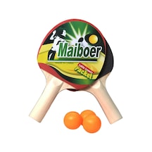 Kalın Gövde 2 Adet Masa Tenis Raketi Ve 3 Adet Pinpon Topu