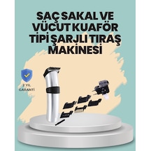 Profesyonel Erkek Tıraş Makinesi Kablosuz, Paslanmaz Bıçaklı Ve Tam Aksesuar