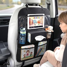Araç İçi Koltuk Arkası Organizer Koruyucu Kılıf Eşya Düzenleyici Tablet Tutucu Organizer Tek Ebat Genel