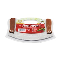Steel Moon Çift Ahşap Saplı Zırh Bıçak Kesici - Doğrayıcı Ahşap - Kırmızı