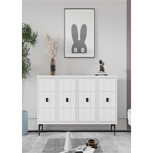 Ka1202b - Yuka Konsol, Tv Sehpası Beyaz 120cm Beyaz