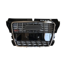 Audi A3 Uyumlu 8p S3 Krom Siyah Panjur 2008-2012