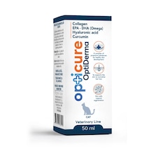 Opticure Derma+ Kedi Kollajen Omega Zerdeçal İçeren Dermatolojik Sıvı Destek 50ml